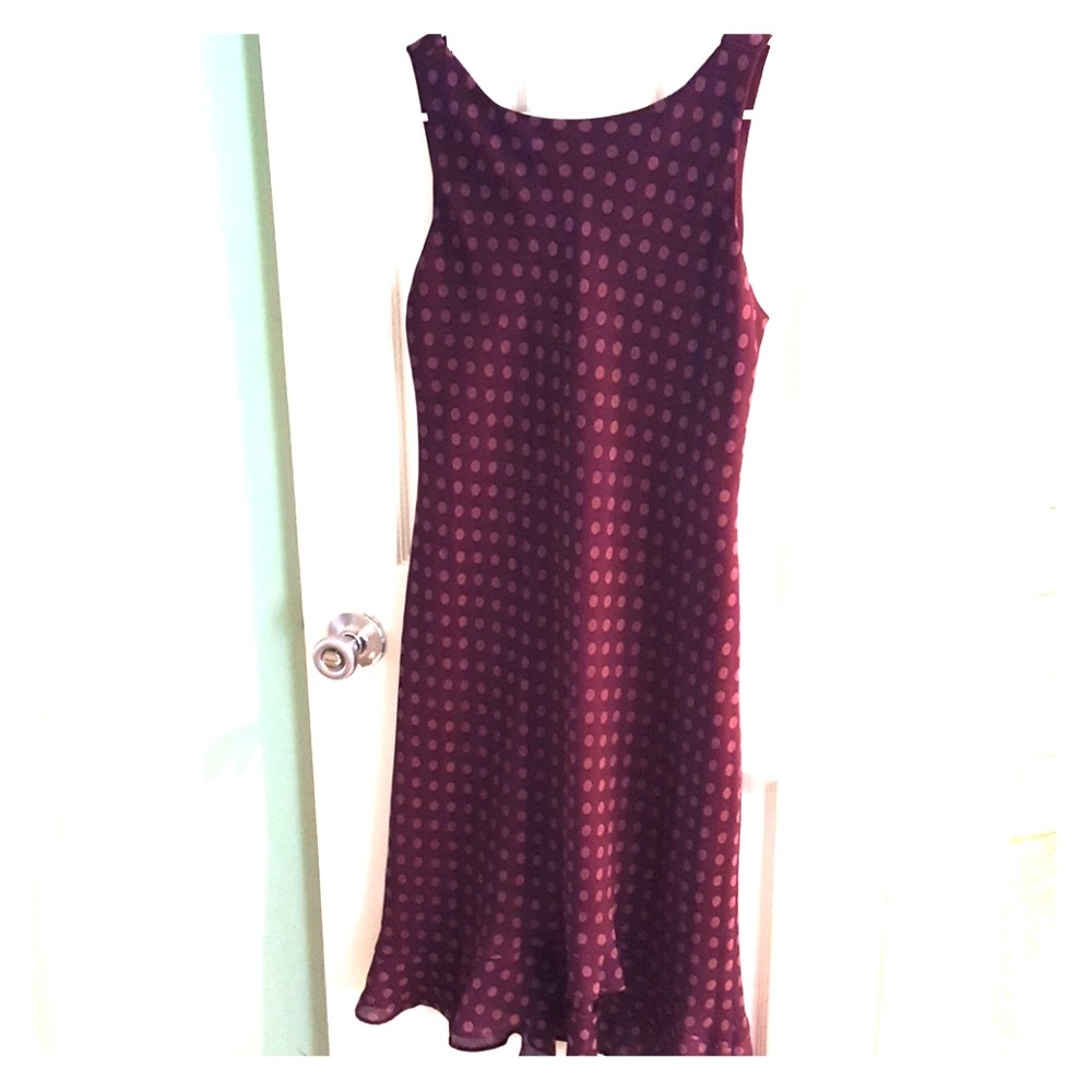 Purple high low dress